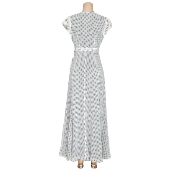 TULAROSA Sid Wrap Maxi Dress, Eggshell, SM - Picture 5 of 7
